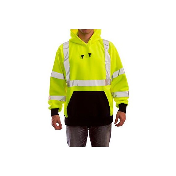 Tingley Job Sight Type R Class 3 Pullover Hoodie, Polyester, Lime, 4XL S78322.4X - main